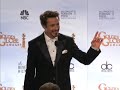 best performance by an actor in a motion picture - comedy or musical: robert downey jr. sherlock holmes @ the 67th golden globe awards 2010