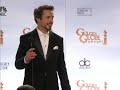 best performance by an actor in a motion picture - comedy or musical: robert downey jr. sherlock holmes @ the 67th golden globe awards 2010