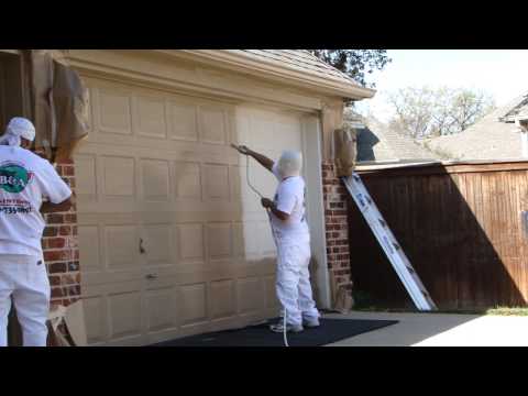 how to paint a garage door
