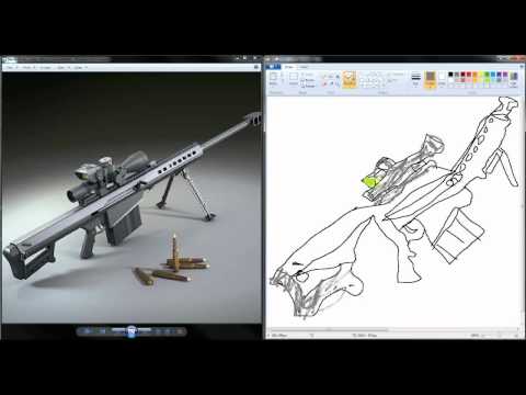 how to draw mw2 guns