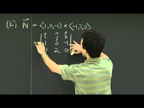 Gleichungen von Flugzeugen | MIT 18.02SC Multivariable Calculus, Herbst 2010