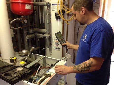 how to service a oil boiler