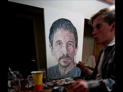Stop Motion Painting Of Artists Father