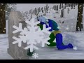 Biped particle flow snow Biped particle flow snow