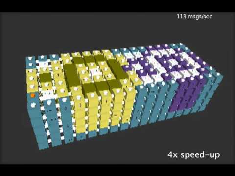 A Distributed Approach to 3D Fabrication by Duplication with Modular Robots