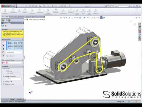 how to make a v belt in solidworks