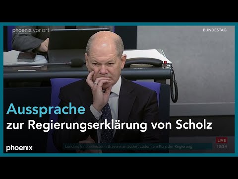 Bundestag: Aussprache zur Regierungserklrung von Ola ...