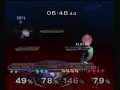 Friendlies (Red Team) nay=Fox 3Years=Samus (Blue Team) Aero=Marth redem=Peach
