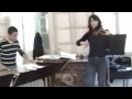 r�p�tition du concert donn� par un quatuor de l'ensemble instrumental de corse le 22 mars 2008.
phlippe biondi  et jean michel giannelli percussions, elena filippi violon, c�dric lepr�vost violoncelle.