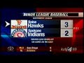 Hawks come from behind to beat Indians 3-2 in 11
