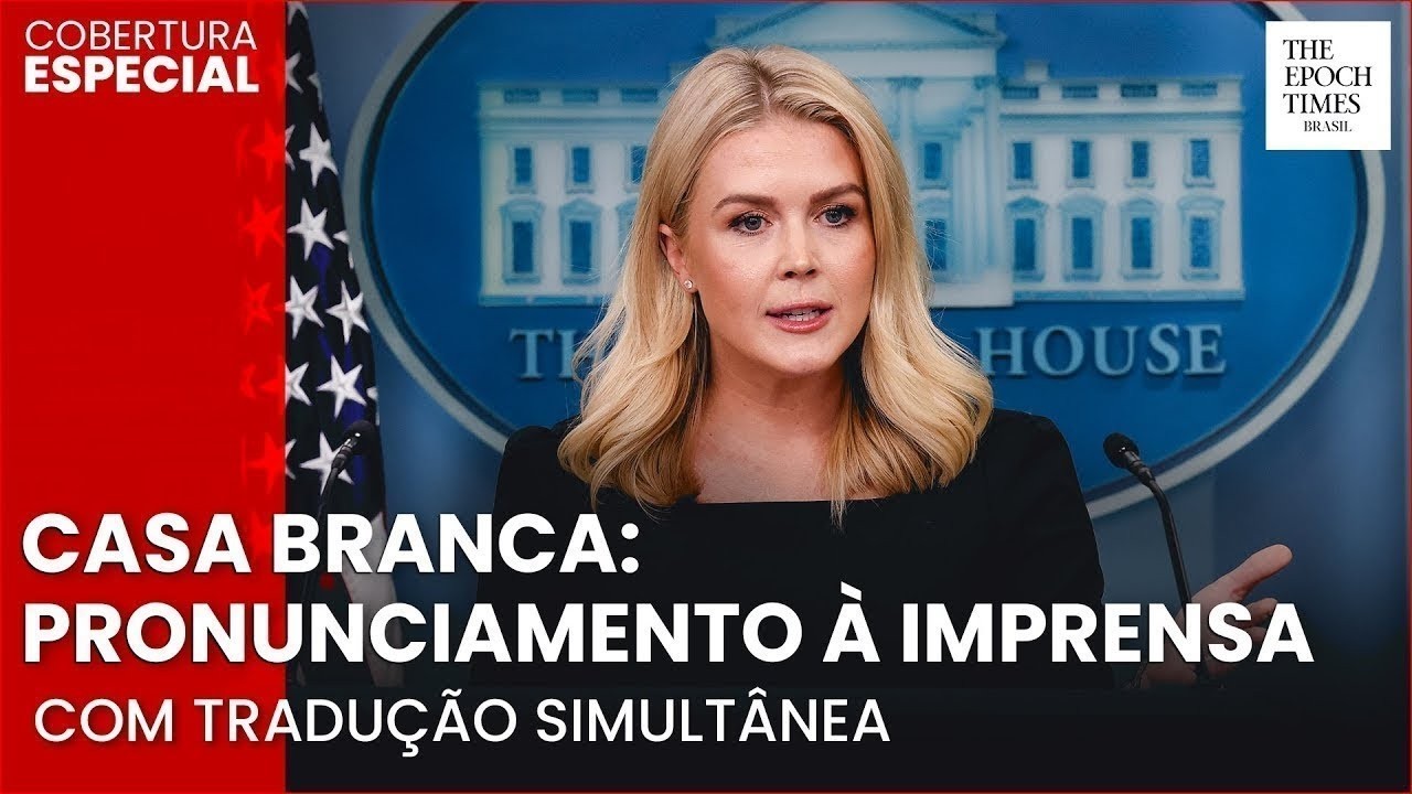 🔴 AGORA: Casa Branca fala à imprensa após "tarifaço" sobre o Brasil | Tradução simultânea