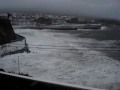 Sea storm in Angra bay, Terceira, Azores