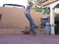 SKATEBOARDER BRACKS BACK ON FLAT RAIL - HILARIOUS!!!
