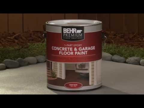 how to epoxy paint garage floor