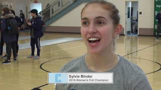 2019 Ivy League Women's Fencing Individual Champions