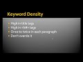 SEO Process #2 - The Basics