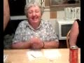 Crazy old woman playing yatzee Crazy old woman playing yatzee