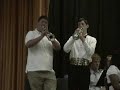 TJ and Will playing echoing Taps