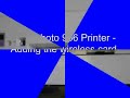 Dell Photo 966 Printer Wireless Network card installation