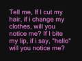 Notice Me- Zetta Bytes from Pixel Perfect with lyrics