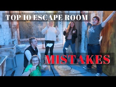 TOP 10 MISTAKES PLAYERS MAKE IN AN ESCAPE ROOM