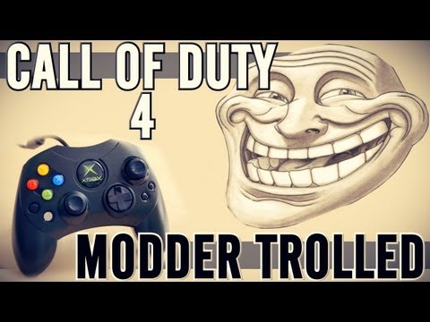 CHEATER ON COD 4 TROLLED!
