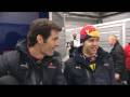 RB5 and the Red Bull racing team in the garage 2009
