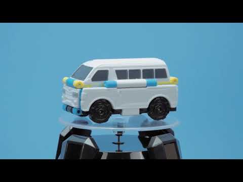 Відео огляд Машинка-трансформер Flip Cars 2 в 1 Поштовий автомобіль і Швидка допомога