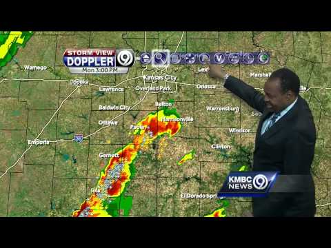 kansas - KMBC's Bryan Busby tells us about storms starting to fire south of Kansas City, Mo.