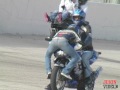 Tandem Girl Motorcycle Crash