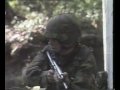 Assault rifle in combat