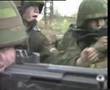 Assault rifle in combat