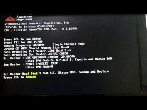 how to repair s.m.a.r.t status of hard disk