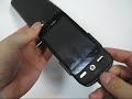 PDair Leather Case for Verizon Wireless HTC Droid Eris - Flip Type (Black)