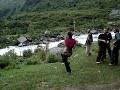 swinging at riverside old manali