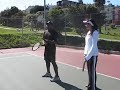 Take the racket back Take the racket back