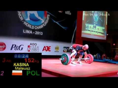 2013 Junior World Weightlifting 94 kg Snatch