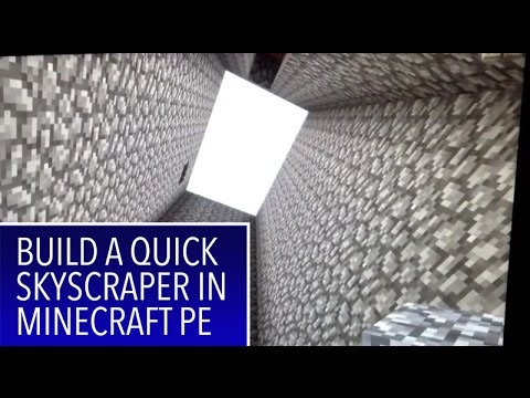 Minecraft PE: Make a quick skyscraper with lava