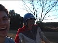 go cart crash into tree