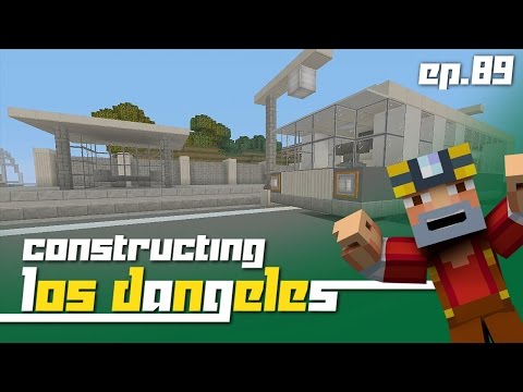 Minecraft Xbox 360: Constructing Los Dangeles - Episode 89! (Bus Stop!)