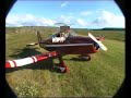 Jodel landing on horse racetrack