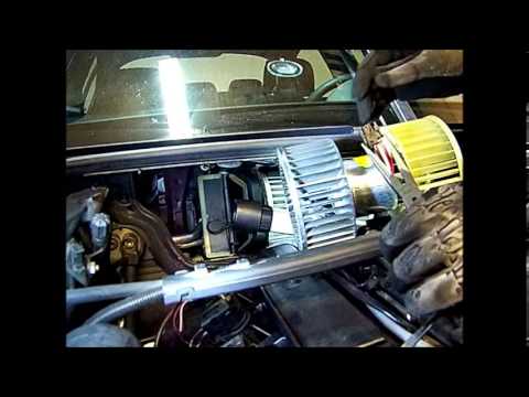 e46 BMW 330i Heater, AC Blower Motor Fan Replacement