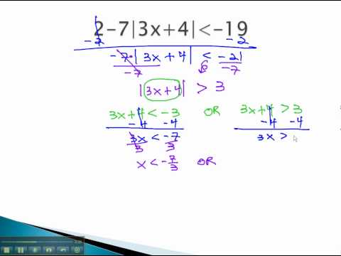 how to isolate absolute value inequalities