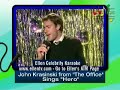 John Krasinski sings Karaoke on Ellen Degeneres