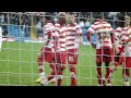 Leeds United fans chant towards Doncasters 