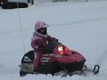 Big B and Uncle M birthday snowmobile ride