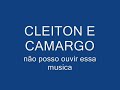n�o posso ouvir essa musica