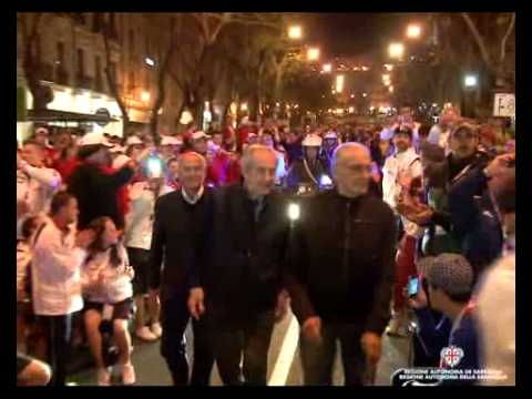 olympics - Il presidente Ugo Cappellacci saluta gli atleti Special Olympics e dichiara ufficialmente aperta la XXIX edizione dei Giochi Nazionali Estivi 2013: