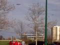 Goodyear Blimp Flying Over Ohio Stadium 