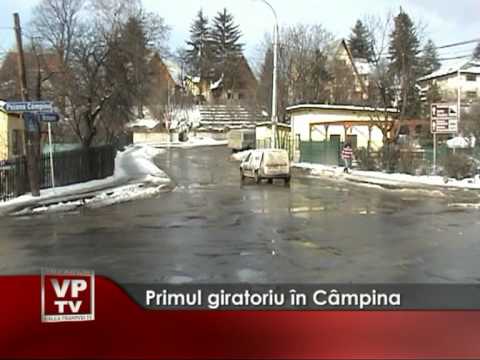 Primul giratoriu in Campina